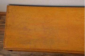 レトロ家具　昭和レトロ　モールガラス引き戸の小ぶりなローボード