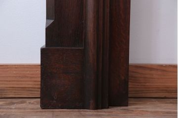 アンティーク雑貨　イギリスアンティーク　古いオーク材のおしゃれなマントルピース