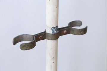 アンティーク雑貨　昭和レトロ　古いアイアン製アンティークポールスタンド