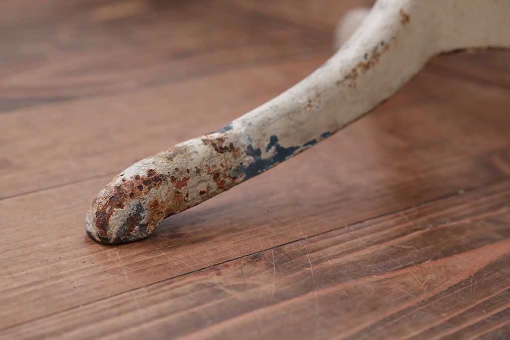 アンティーク雑貨　昭和レトロ　古いアイアン製アンティークポールスタンド