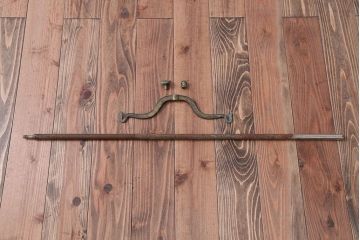 アンティーク雑貨　昭和レトロ　古いアイアン製アンティークポールスタンド