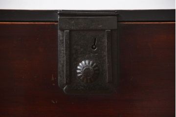 アンティーク家具　古民具・骨董　鉄脚付きアンティーク時代箪笥ローボード