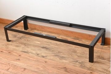 アンティーク家具　古民具・骨董　鉄脚付きアンティーク時代箪笥ローボード