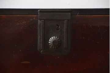 アンティーク家具　古民具・骨董　金具が立派なアンティーク時代箪笥ローボード