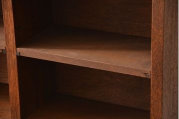 アンティーク家具　アンティーク　シンプルでナチュラルなマス目壁掛け飾り棚(1)