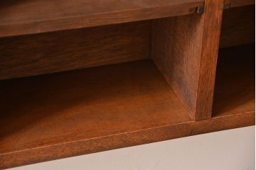 アンティーク家具　アンティーク　シンプルでナチュラルなマス目壁掛け飾り棚(1)