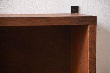 アンティーク家具　アンティーク　シンプルでナチュラルなマス目壁掛け飾り棚(2)