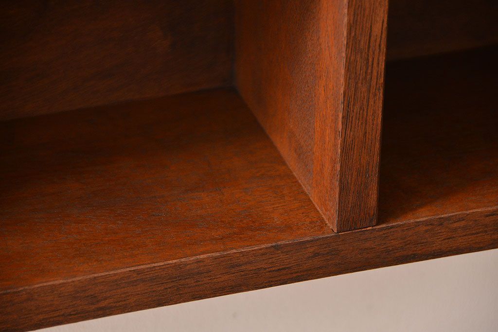 アンティーク家具　アンティーク　シンプルでナチュラルなマス目壁掛け飾り棚(2)