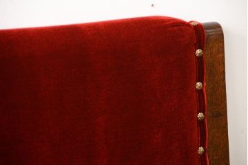 アンティーク家具　大正ロマン　ナラ材の上質な3人掛けソファ