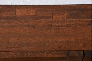 アンティーク家具　アンティーク　古い木製のお洒落な壁掛け戸棚(2)