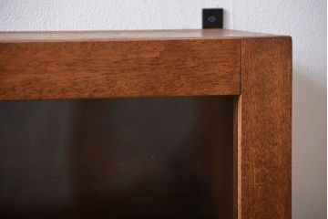 アンティーク家具　アンティーク　古い木製のお洒落な壁掛け戸棚(2)