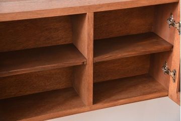 アンティーク家具　アンティーク　古い木製のお洒落な壁掛け戸棚(2)