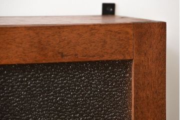 アンティーク家具　アンティーク　プレスガラス入り!古い木製のお洒落な壁掛けキャビネット