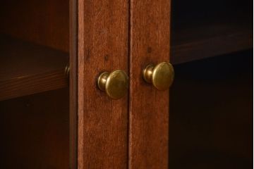 アンティーク家具　アンティーク　古い木製のお洒落な壁掛け戸棚(1)