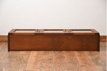 アンティーク家具　アンティーク　古い木製のお洒落な壁掛け戸棚(1)