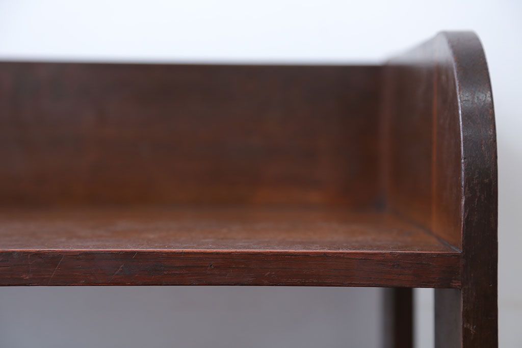 レトロ家具　和製アンティーク　古いナラ材のレトロな本棚