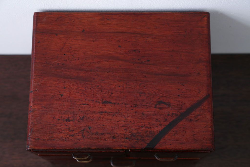 アンティーク家具　和製アンティーク　古い木の和風な小引き出し