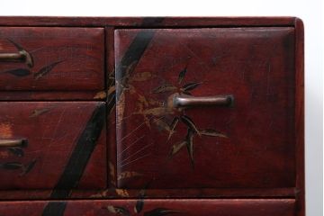 アンティーク家具　和製アンティーク　古い木の和風な小引き出し