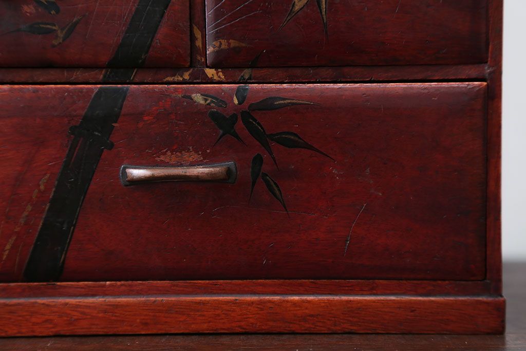 アンティーク家具　和製アンティーク　古い木の和風な小引き出し