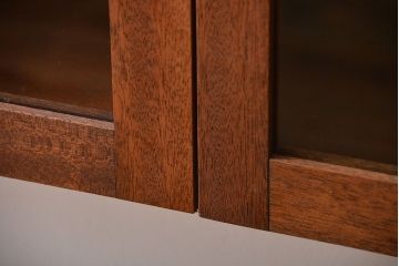 アンティーク家具　アンティーク　古い木製のお洒落な壁掛け戸棚(3)