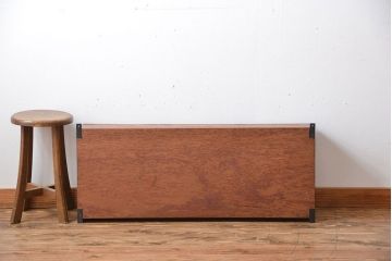 アンティーク家具　アンティーク　古い木製のお洒落な壁掛け戸棚(3)