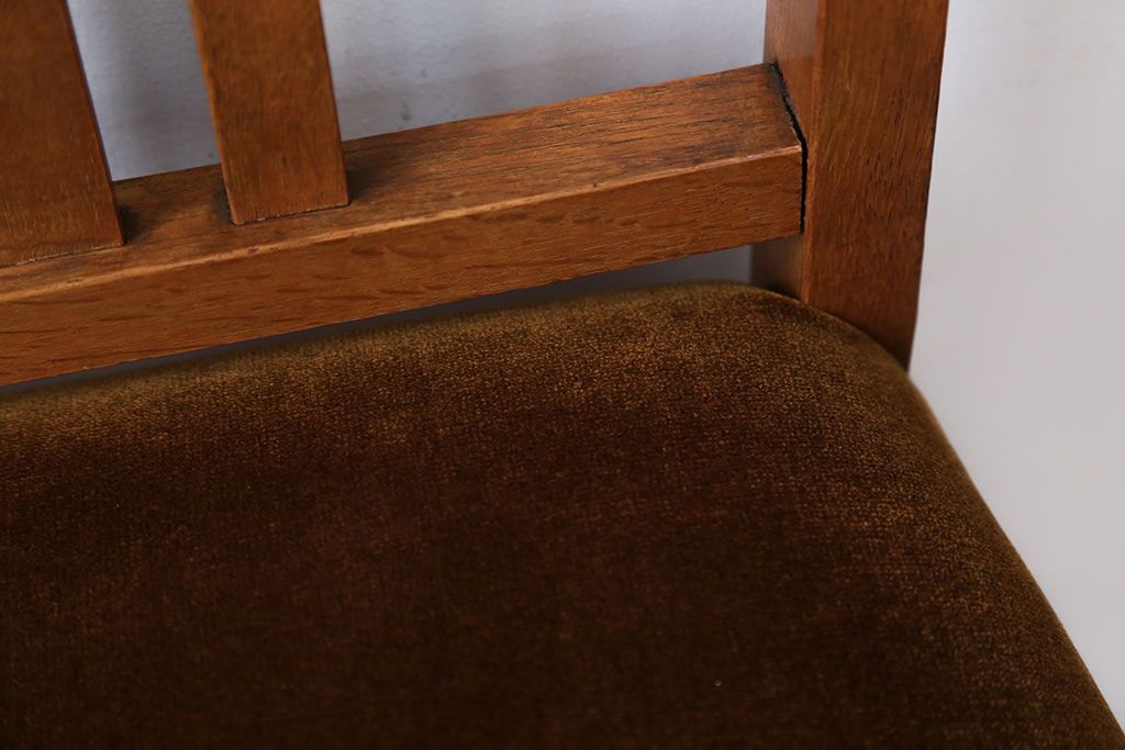 レトロ家具　昭和レトロ　ナチュラルな古い木製のアンティークチェア