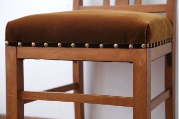 レトロ家具　昭和レトロ　ナチュラルな古い木製のアンティークチェア