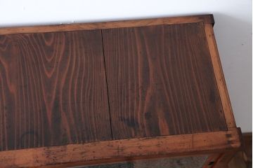 アンティーク家具　和製アンティーク　結霜ガラス入り!おしゃれな茶箪笥