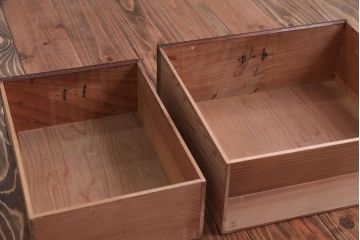 アンティーク家具　和製アンティーク　結霜ガラス入り!おしゃれな茶箪笥