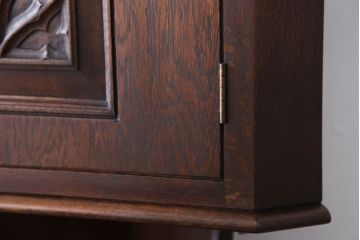 中古　美品!永田良介商店製の優美で高級なコーナーキャビネット(定価約42万円)