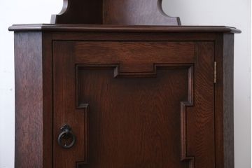 中古　美品!永田良介商店製の優美で高級なコーナーキャビネット(定価約42万円)