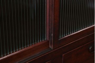 アンティーク家具　古民具・骨董　前面欅材のアンティーク重ね食器棚