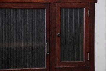 アンティーク家具　古民具・骨董　前面欅材のアンティーク重ね食器棚