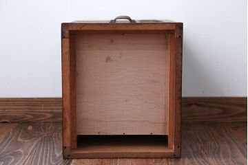 レトロ家具　アンティーク　ネームプレート付き!レトロな小引き出し