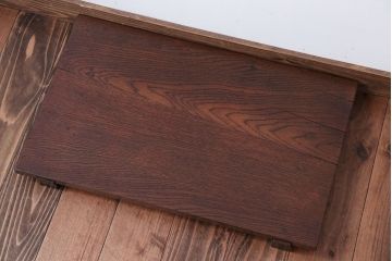 アンティーク雑貨　アンティーク　DIYにもぴったり!古いナラ材の小さな脚付き飾り台