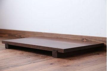 アンティーク雑貨　アンティーク　DIYにもぴったり!古いナラ材の小さな脚付き飾り台