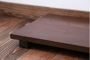 アンティーク雑貨　アンティーク　DIYにもぴったり!古いナラ材の小さな脚付き飾り台