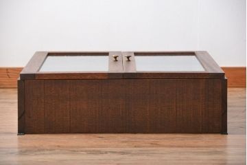 アンティーク家具　アンティーク　気泡ガラス入り!シンプルでナチュラルな縦型の壁掛け戸棚(2)