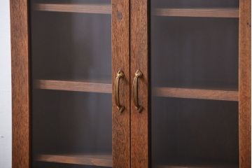 アンティーク家具　アンティーク　シンプルでナチュラルな縦型の壁掛け戸棚(1)