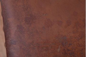 アンティーク家具　フランスアンティーク　本革座面のかわいいダイニングチェア(1)