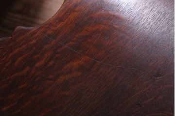 アンティーク家具　フランスアンティーク　本革座面のかわいいダイニングチェア(1)