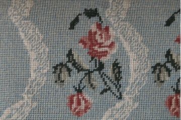 アンティーク家具　フランスアンティーク　オーク材!ゴブラン織り座面のおしゃれなダイニングチェア(1)