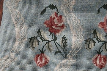 アンティーク家具　フランスアンティーク　オーク材!ゴブラン織り座面のおしゃれなダイニングチェア(2)