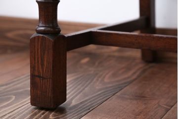 アンティーク家具　フランスアンティーク　オーク材!ゴブラン織り座面のおしゃれなダイニングチェア(2)