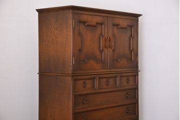 中古　高級品!永田良介商店製の衣装盆付きチェスト(定価770000円)