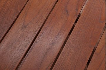 中古　TERRA(テラ)チーク材のラウンドダイニングテーブル(定価189000円)