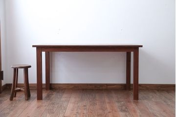 【ラフジュ工房オリジナル・ダイニングテーブル】 古材天板のダイニングテーブル(作業台)