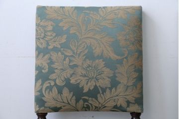中古　イギリス製　オーク材の優雅なツイストレッグダイニングチェア2脚セット(1)