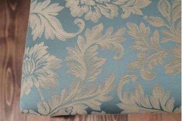 中古　イギリス製　オーク材の優雅なツイストレッグダイニングチェア2脚セット(1)