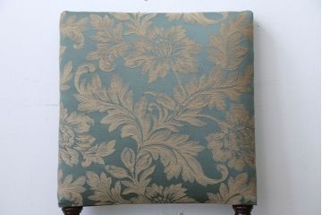 中古　イギリス製　オーク材の優雅なツイストレッグダイニングチェア2脚セット(2)